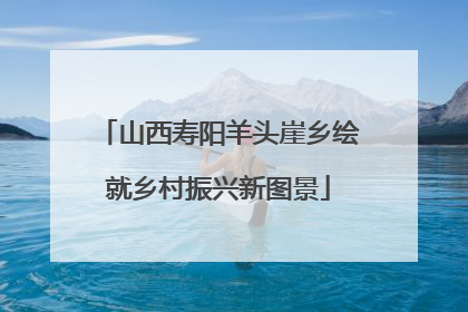 山西寿阳羊头崖乡绘就乡村振兴新图景