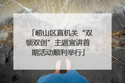 崂山区直机关“双领双创”主题宣讲首期活动顺利举行