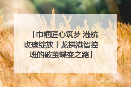 巾帼匠心筑梦 港航玫瑰绽放丨龙拱港智控班的破茧蝶变之路