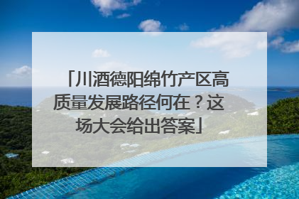 川酒德阳绵竹产区高质量发展路径何在？这场大会给出答案