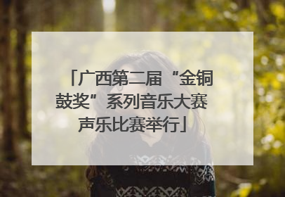 广西第二届“金铜鼓奖”系列音乐大赛声乐比赛举行