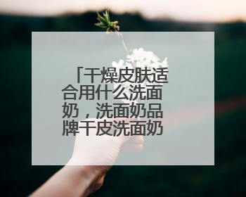 干燥皮肤适合用什么洗面奶，洗面奶品牌干皮洗面奶哪款好用！