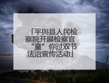 平舆县人民检察院开展检察官“童”你过双节法治宣传活动