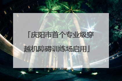 庆阳市首个专业级穿越机障碍训练场启用