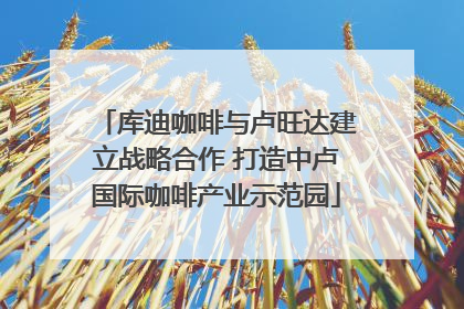 库迪咖啡与卢旺达建立战略合作 打造中卢国际咖啡产业示范园