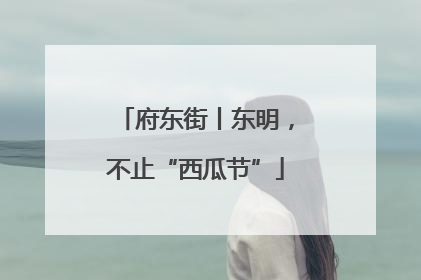 府东街丨东明，不止“西瓜节”