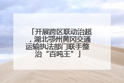 开展跨区联动治超，湖北鄂州黄冈交通运输执法部门联手整治“百吨王”