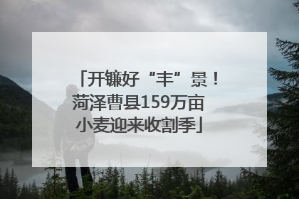 开镰好“丰”景！菏泽曹县159万亩小麦迎来收割季