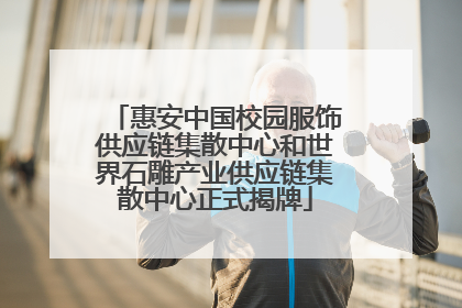 惠安中国校园服饰供应链集散中心和世界石雕产业供应链集散中心正式揭牌