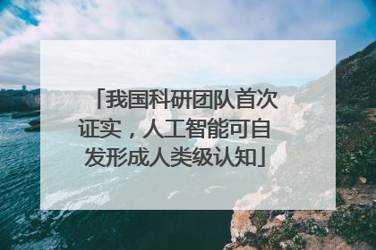 我国科研团队首次证实，人工智能可自发形成人类级认知