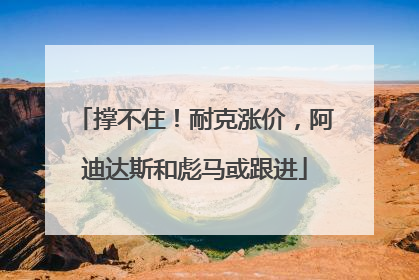 撑不住！耐克涨价，阿迪达斯和彪马或跟进