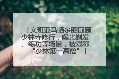 文班亚马晒多图回顾少林寺修行，曝光剃发、练功等场景，被戏称“少林第一高僧”