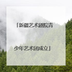 新疆艺术剧院青少年艺术团成立
