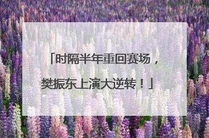 时隔半年重回赛场，樊振东上演大逆转！