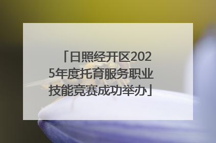 日照经开区2025年度托育服务职业技能竞赛成功举办