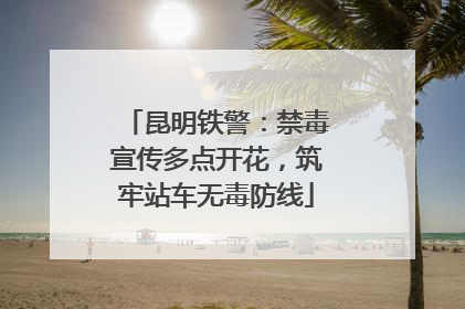 昆明铁警：禁毒宣传多点开花，筑牢站车无毒防线
