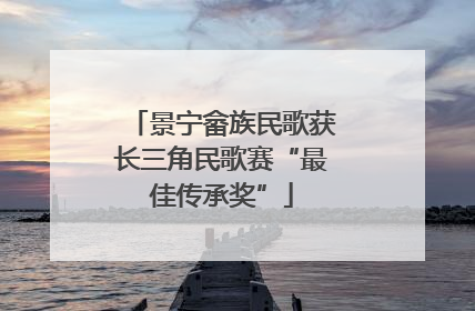 景宁畲族民歌获长三角民歌赛“最佳传承奖”