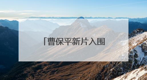 曹保平新片入围第27届上海国际电影节主竞赛单元，全名单揭晓