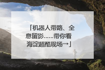 机器人带路、全息留影……带你看海淀超酷现场→