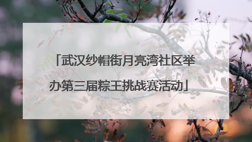 武汉纱帽街月亮湾社区举办第三届粽王挑战赛活动
