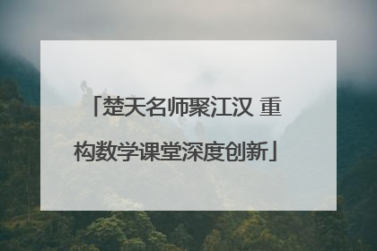 楚天名师聚江汉 重构数学课堂深度创新