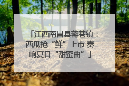 江西南昌县蒋巷镇：西瓜抢“鲜”上市 奏响夏日“甜蜜曲”