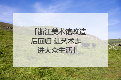 浙江美术馆改造后回归 让艺术走进大众生活