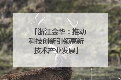 浙江金华：推动科技创新引领高新技术产业发展