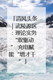 清风头条｜武陵源区：理论实务“双驱动 ” 充电赋能“增才干”