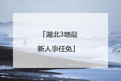 湖北3地最新人事任免