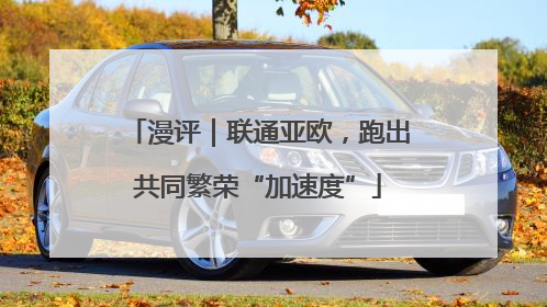 漫评｜联通亚欧，跑出共同繁荣“加速度”