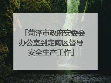 菏泽市政府安委会办公室到定陶区督导安全生产工作