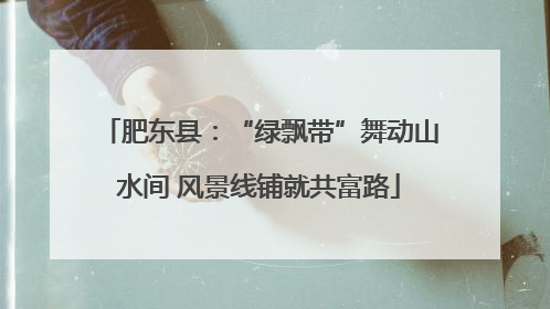 肥东县：“绿飘带”舞动山水间 风景线铺就共富路