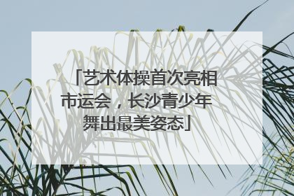 艺术体操首次亮相市运会，长沙青少年舞出最美姿态