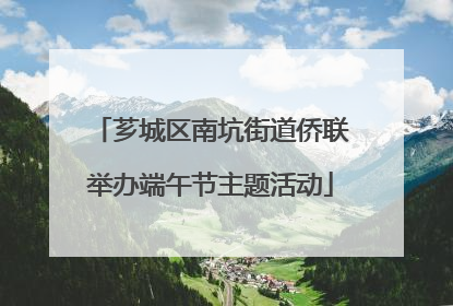 芗城区南坑街道侨联举办端午节主题活动
