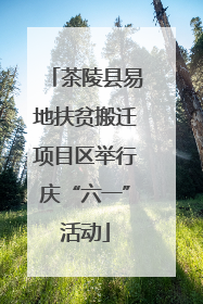 茶陵县易地扶贫搬迁项目区举行庆“六一”活动