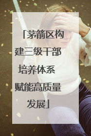茅箭区构建三级干部培养体系 赋能高质量发展