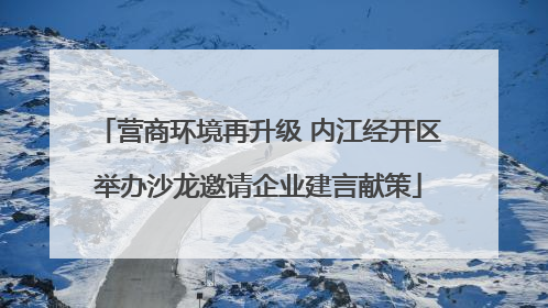 营商环境再升级 内江经开区举办沙龙邀请企业建言献策