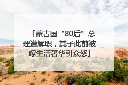 蒙古国“80后”总理遭解职，其子此前被曝生活奢华引众怒