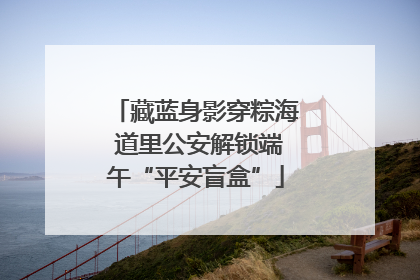 藏蓝身影穿粽海 道里公安解锁端午“平安盲盒”