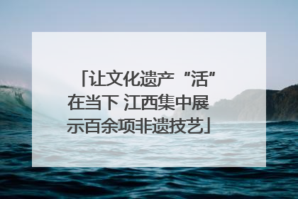 让文化遗产“活”在当下 江西集中展示百余项非遗技艺