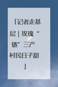 记者走基层｜玫瑰“链”三产 村民日子甜