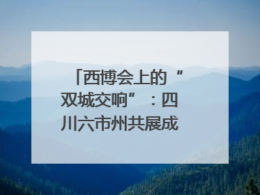 西博会上的“双城交响”：四川六市州共展成渝协同发展画卷｜西博视界