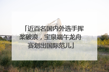 近百名国内外选手挥桨破浪，宝泉端午龙舟赛划出国际范儿