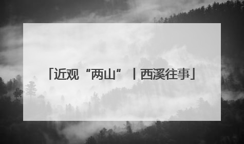 近观“两山”丨西溪往事