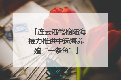 连云港赣榆陆海接力推进中远海养殖“一条鱼”