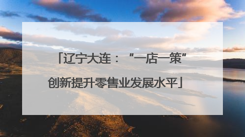 辽宁大连：“一店一策”创新提升零售业发展水平