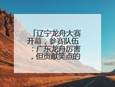 辽宁龙舟大赛开幕，参赛队伍：广东龙舟厉害，但贡献笑点的还是辽宁龙舟