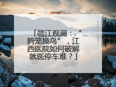 赣江观澜：“腾笼换鸟”，江西医院如何破解就医停车难？
