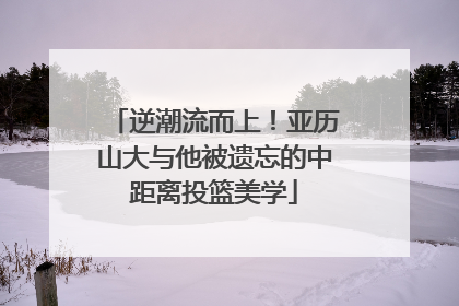 逆潮流而上！亚历山大与他被遗忘的中距离投篮美学